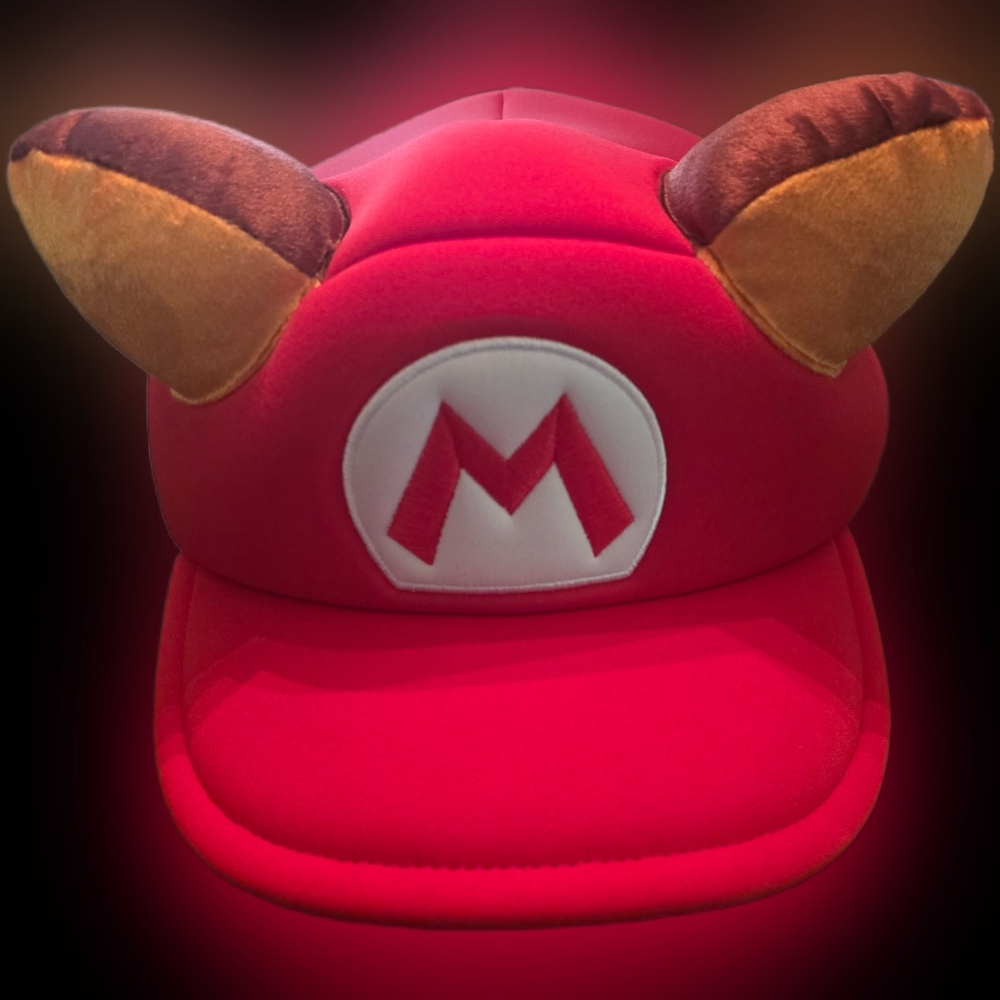 NWT Official Nintendo Tanooki Mario Cap